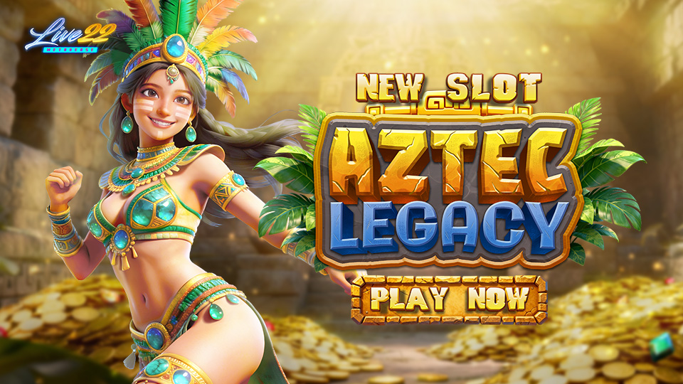 Aztec Legacy slot game interface features golden pyramid symbols.